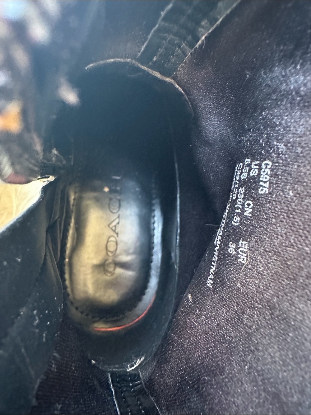 Women's Black Block Heel Ankle Boots Coach - Picture 6 of 9